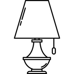 Lamp Line Art