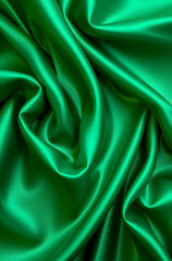 Obraz premium Radiant silk glows in jade and teal, echoing woodland spirits and enchanted nature rhythms. 