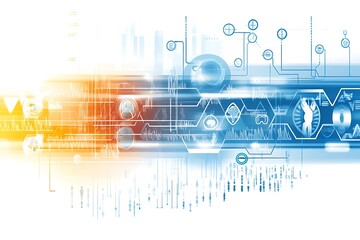 genomic medicine, visuals of how genomics is used in medical applications, colorful and engaging, clean design, no