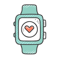 smartwatch icon, smartwatch vector illustration-simple illustration of smartwatch, perfect for smartwatch logos and icons