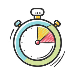 stopwatch with seconds icon, stopwatch with seconds vector illustration-simple illustration of stopwatch with seconds, perfect for stopwatch with seconds logos and icons