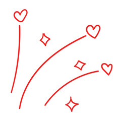 Shooting Heart Doodle