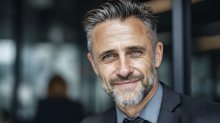 Obraz premium Businessman portrait, close-up