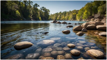 mountain river in the forest