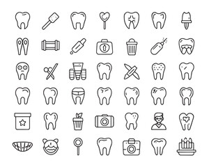 Minimal Dental Icon Set