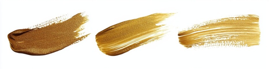Fototapeta premium Gold Paint Strokes (1)