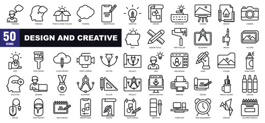Design and creative icon set