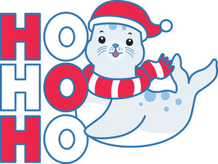 Cute Seal vector icon. Funny baby Seal animal series stock illustration. Life of fluffy Seal designs.