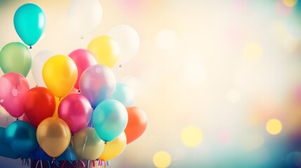 colorful balloons in the shape of heart