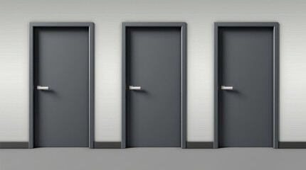 Fototapeta premium World password day securing access behind closed doors office environment digital security concept