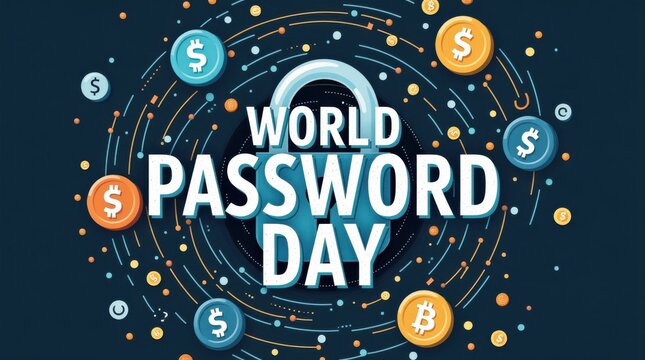 World password day celebration global awareness digital security creative design informative graphics