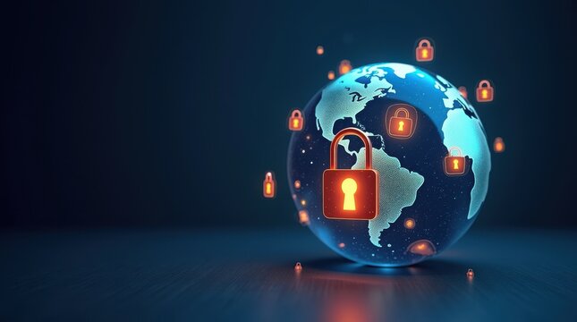 World password day awareness event global digital security cyber environment futuristic concept