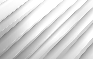 Fototapeta premium Abstract White Background with Diagonal Geometric Layers and Subtle Shadows