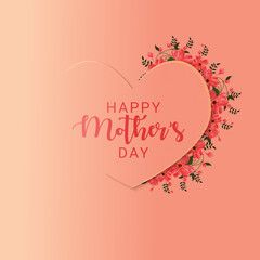 Happy Mothers Day a vector greeting design