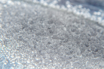 Macro sugar crystals representing sugar addiction – visual metaphor for cravings, health risks, and dietary habits