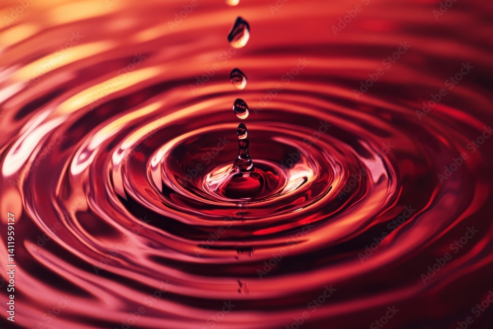 Fototapete chromatic motion effect with a folding fluid ripple element