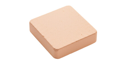 Isolated Beige Cosmetic Sponge