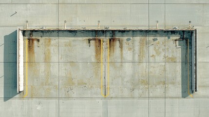 Aerial View of an Abandoned Loading Dock