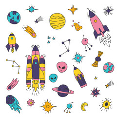 png astronaut rocket cartoon galaxy technology shuttle cosmos moon space black background solar system satellite meteor sun icon illustration science planet vector doodle flying saucer spaceship