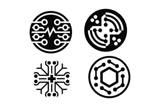 A set  meaningful mark that merges telemedicine and AI through symbolism alone