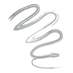 black watercolor pattern isolated on white background