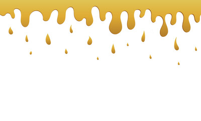 png syrup wave splatter cream sweet liquid gold candy orange oil flow leak design tasty shiny sticky fluid realistic background border endless decoration sauce dessert honey dripping