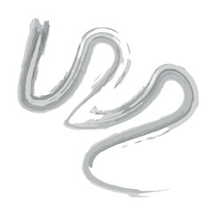 black watercolor pattern isolated on white background