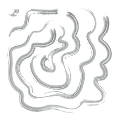 black watercolor pattern isolated on white background