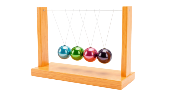 Isolated Newton's Cradle