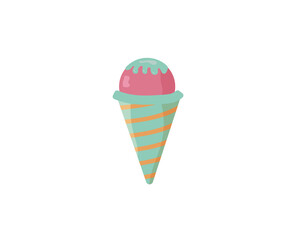 png ice cream soft cone pastel cute pink cartoon waffle sweet chocolate dessert background snack design cold milk strawberry dairy green tasty food summer isolated vector style collection