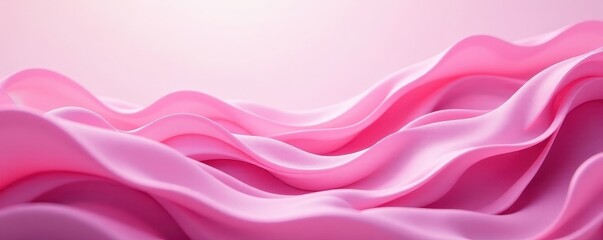 Obraz premium Delicate, swirling pink waves forming an abstract design , coral, texture
