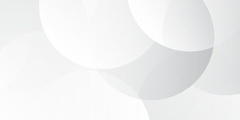 Abstract background with gray circle. White and grey abstract modern transparency circle presentation background. Vector circles template vector design. Object web design art simple