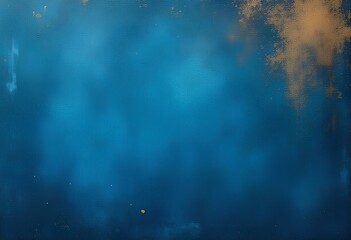 Naklejka premium Abstract painting featuring swirling shades of blue and black, creating a dynamic and textured visual experience