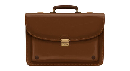 Isolated Brown Briefcase