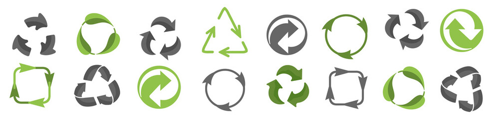PNG eco recycling concept triangle biodegradable green hand nature label organic leaf environment...
