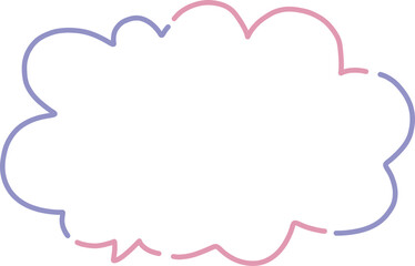 かわいい吹き出しのイラスト素材