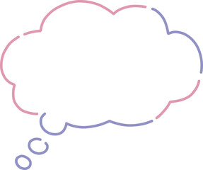 かわいい吹き出しのイラスト素材