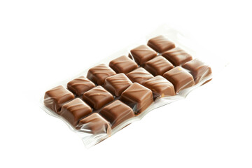 Obraz premium Delicious assortment of rich chocolate caramels packaged for a sweet treat isolated on transparent background