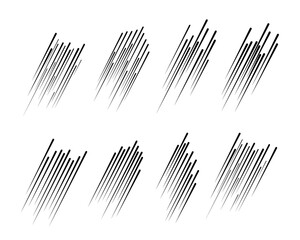 PNG point flow wave divergent simple geometry pattern black radial action horizontal stream speed vector abstract element dynamic move acceleration