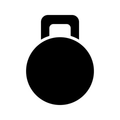 barbell icon vector simple Isolated dumbbell icon, Gym equipment