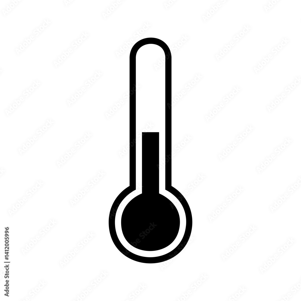 Wall mural thermometer icon vector simple