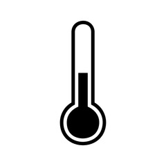 thermometer icon vector simple