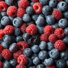 Frozen Berries Close-up