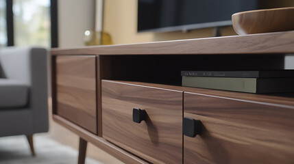 Carpenter designing custom furniture for a living room. Featuring furniture design