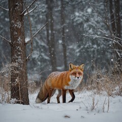 Fox in Snow.