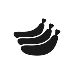 Banana Icon with Editable Stroke