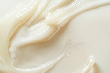 Creamy, smooth texture, luxurious lotion, cosmetic product background.