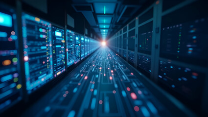 Comprehensive IT Infrastructure Investment Impact Analysis: Advanced Network Integration, Data Center Optimization & Digital Transformation Strategies for Business Growth in Photo Stock Concept