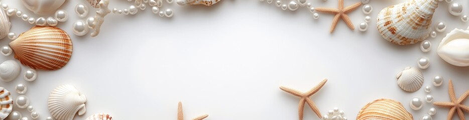 Seashell and Pearl Arrangement