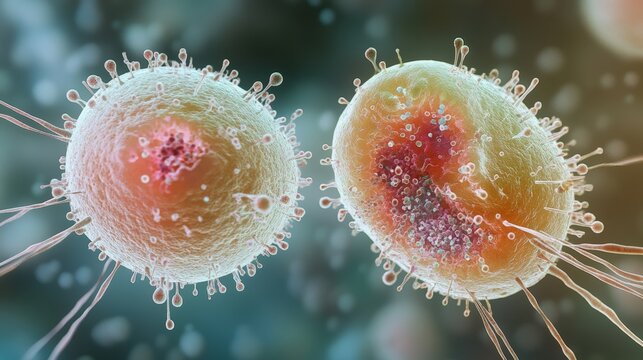 Detailed visualization of neisseria gonorrhoeae bacteria under microscope
